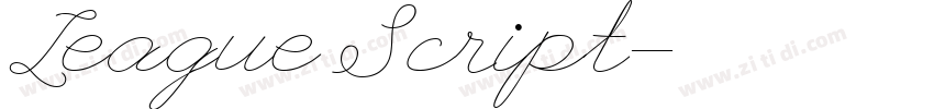 League Script字体转换